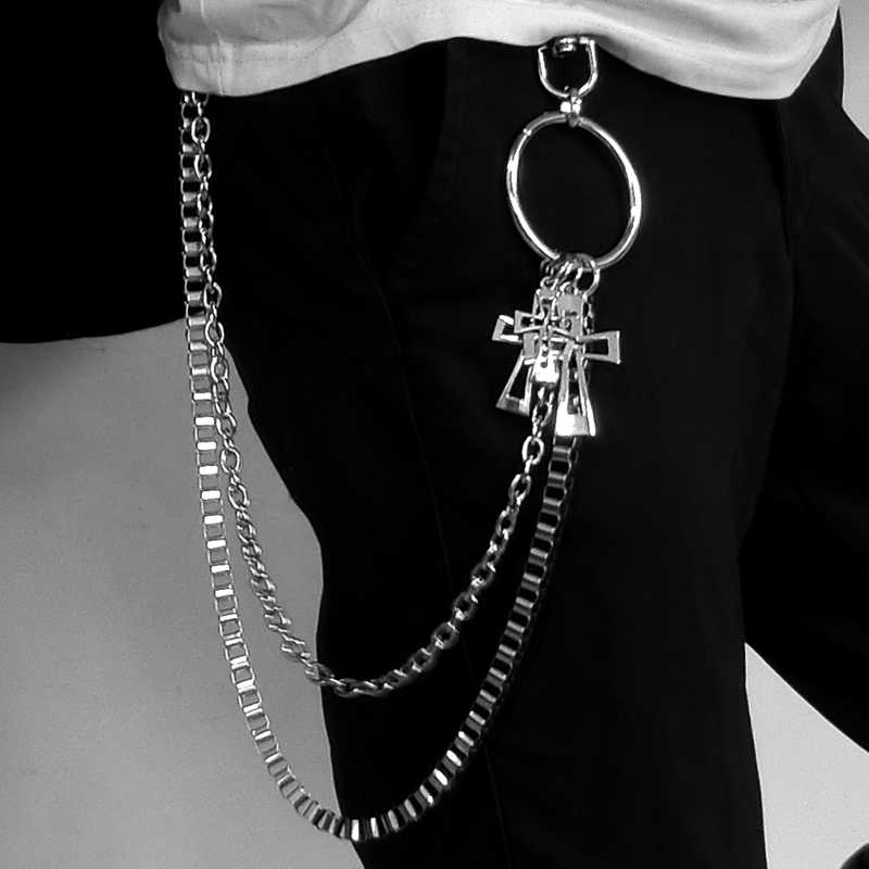 Phants Zipper Accessories Hiphop Jeans