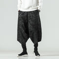 Embossed double-layer men's baggy pants