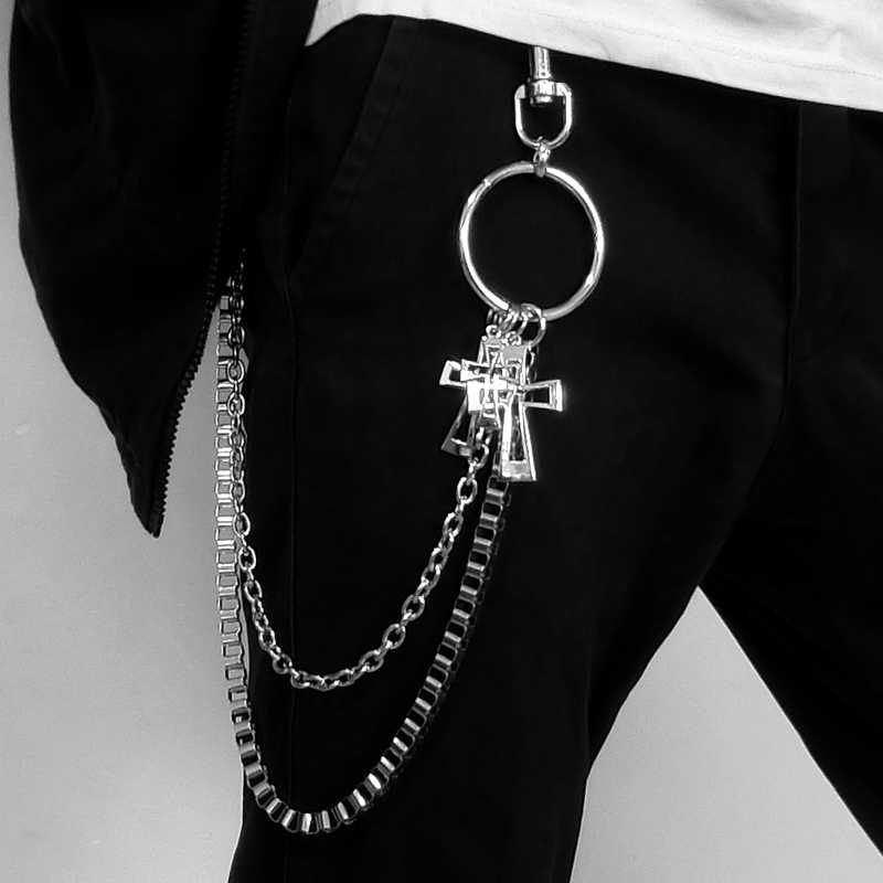 Phants Zipper Accessories Hiphop Jeans
