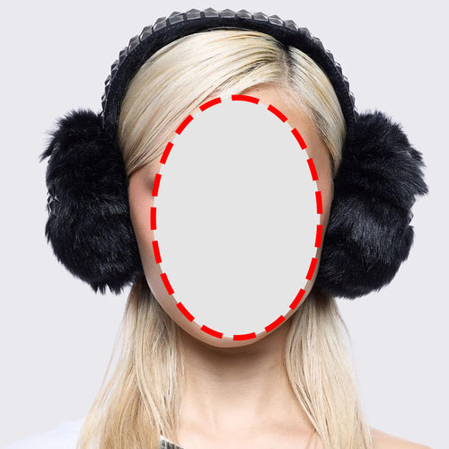 Dark Gothic Rhinestone-Embroidered Earflap Hat With Accessories