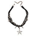 Y2k Rivets Skull Stars Pendants Necklaces Hot Girls Gothic Punk Niche Design Sweet Cool Trendy Fashion Jewelry Accessories